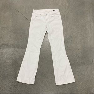 7 For all mankind  A pocket jeans wide leg white pants size 26